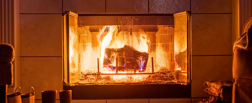 Mendota Hearth Landscape Fireplace Installation in Fort Dodge, Iowa