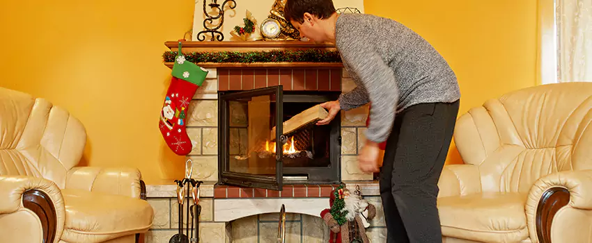 Rusted Metal Fireplace Restoration in Fort Dodge, Iowa